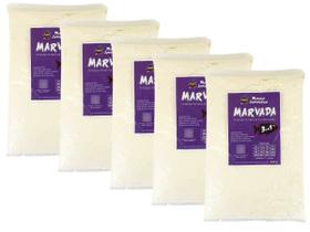 Kit com 5 Massas Japonesa Marvada Branca Turbinada 3 em 1 - 5x400 Gramas
