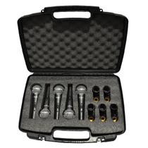 Kit Com 5 Microfones Vocal Profissional SD58 K5S Soundrix Kit Com 5 Microfones Vocal Profissional SD58 K5S Soundrix