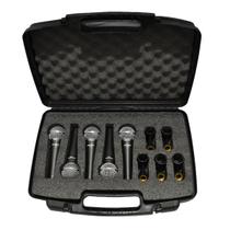 Kit Com 5 Microfones Vocal SD58 K-5 - Soundrix Kit Com 5 Microfones Vocal SD58 K-5 - Soundrix