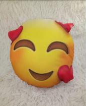 kit com 5 mini almofada de emojis variadas para decoração