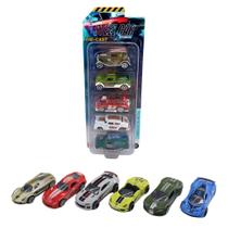 Kit Com 5 Mini Veículos Die Cast Garagem S.A.