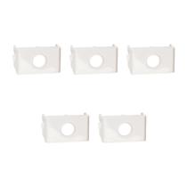 Kit com 5 Módulos de Saída para Fio S404200 Branco Brilhante Lunare Up Schneider