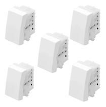Kit Com 5 Módulos Interruptor Intermediário 2871 - Fame