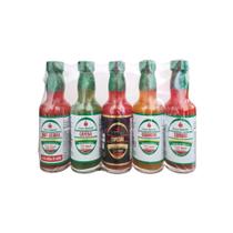 Kit com 5 molhos de Pimenta Fogo Mineiro 60 ml