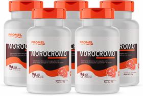 Kit Com 5 - Morocromo (Laranja Moro, Manganês e Picolinato de Cromo) 60 Capsulas de 600mg Promel