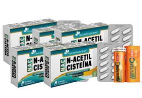 Kit com 5 N@c N - Acetilcisteín@ 600mg 30 Caps - Flora Nativa Kit com 5 N@c N - Acetilcisteín@ 600mg 30 Caps - Flora Nativa