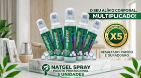 Kit Com 5 Natgel Spray 100ml Gel De Massagem Refrescante Alívio Imediato, Recuperação Muscular e Efeito Gelado Kit Com 5 Natgel Spray 100ml Gel De Massagem Refrescante Alívio Imediato, Recuperação Muscular e Efeito Gelado