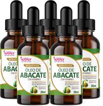 Kit Com 5 - Óleo de Abacate Premium Com Vitamina E Extravirgem 30ml Nataly Kit Com 5 - Óleo de Abacate Premium Com Vitamina E Extravirgem 30ml Nataly