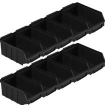 Kit com 5 ou 10 Caixas Bin Gaveteiro Organizar Parafusos Prateleira No 3