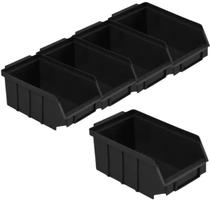 Kit com 5 ou 10 Caixas Bin Gaveteiro Organizar Parafusos Prateleira No 3