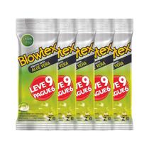 kit com 5 Pack Preservativos Blowtex Aloe Vera Pague 6 leve 9