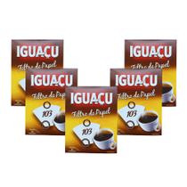 Kit com 5 Pacotes de 30 Filtros Filtro de Papel 103 Iguaçu