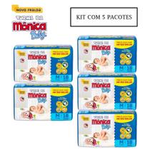 Kit com 5 Pacotes de Fralda Turma da Mônica Baby M 18