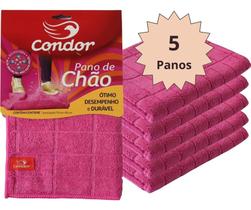 Kit Com 5 Panos De Chão ou Secar Louça Microfibra Grande 50x70 Pano Multiuso para Limpeza