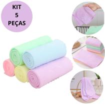 Kit com 5 Panos de Microfibra Multiuso 30cm Limpeza Sem Riscos e Alta Absorção para Casa, Carro e Escritório Kit com 5 Panos de Microfibra Multiuso 30cm Limpeza Sem Riscos e Alta Absorção para Casa, Carro e Escritório