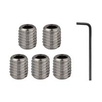 Kit Com 5 Parafusos Allen Sem Cabeça M3 X 4Mm Aço Inox Kit Com 5 Parafusos Allen Sem Cabeça M3 X 4Mm Aço Inox