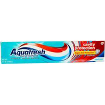 Kit com 5 Pastas de Dentes Aquafresh Cavity Protection - Menta Fresca - 165ml