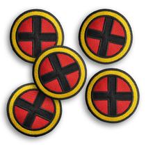 Kit com 5 Patch Bordado X- Men Termocolante Aplique 8cm