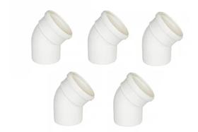 Kit Com 5 Peças Joelho Esgoto Plastilit 45 100mm *895* Kit Com 5 Peças Joelho Esgoto Plastilit 45 100mm *895*