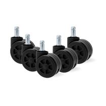 Kit com 5 Peças Roda Giratória 50mm para Cadeira Gamer