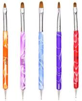 Kit Com 5 Pincéis Boleadores Unha Gel Profissional Acrigel Kit Com 5 Pincéis Boleadores Unha Gel Profissional Acrigel