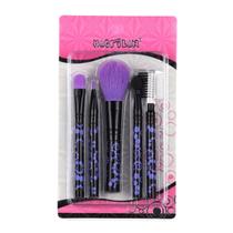 Kit com 5 pincéis macrilan roxo ref.kp5-35 Kit com 5 pincéis macrilan roxo ref.kp5-35