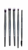 Kit com 5 Pincéis Profissionais para Olhos Maquiagem Precisa, Esfumado Perfeito e Acabamento Impecável