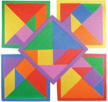 Kit Com 5 Placas De Tangram Em Eva