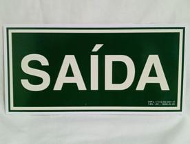 Kit com 5 placas fotoluminescente Saída