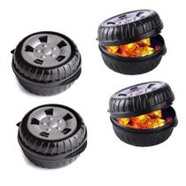 Kit com 5 Porta Mix Roda Pote de Doce e Lanches para Festa