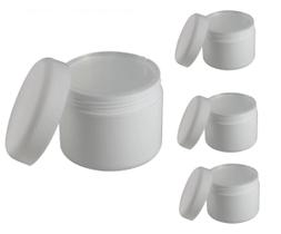 Kit Com 5 Pote De 250 Gramas Branco Para Creme Kit Com 5 Pote De 250 Gramas Branco Para Creme