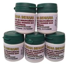 Kit Com 5 Potes Castanha índia Indiana Original