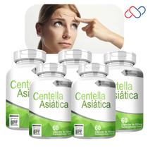 Kit com 5 Potes Centella Asiática 500mg 300 Cápsulas Kit com 5 Potes Centella Asiática 500mg 300 Cápsulas