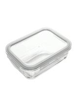 Kit Com 5 Potes Herméticos Vidro Com 4 Travas 1,04L Transparente