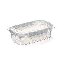 Kit com 5 potes rasos grande com travas 1,1 litros