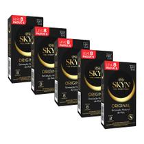 Kit com 5 Preservativos SKYN Original Leve 8 Pague 6 unidades Kit com 5 Preservativos SKYN Original Leve 8 Pague 6 unidades
