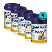 Kit Com 5 Proden Plaque Off Para Cães E Gatos 40g Inovet