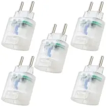 Kit Com 5 - Protetor Contra Raios Clamper Pocket 2P - Transp