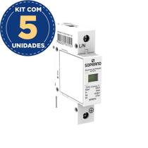 Kit Com 5 Protetor Dps 20ka 275v Soprano Dps1 Classe II