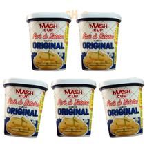 Kit com 5 Purês de Batata Instantâneos Mash Cups 80g Sabor Original
