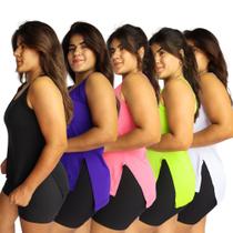 Kit com 5 Regatas Tampa bumbum Sobre Legging Academia Kit com 5 Regatas Tampa bumbum Sobre Legging Academia