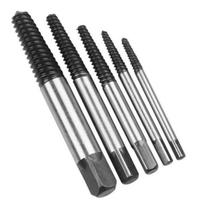 Kit Com 5 Removedor Extrator De Parafusos Espanados Quebrado Em Aço Fácil Utilização