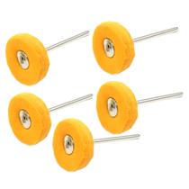 Kit Com 5 Rodas Pano 22mm Polimento Para Micro Retifica