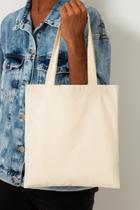 Kit com 5 Sacolas Ecobag 40x40cm lisa - 100% algodão cru