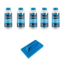Kit com 5 saniclor limpa bordas 1 litro + limpa tudo leve manual
