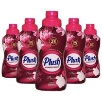 Kit com 5 sanol plush flowers amaciante concentrado 500ml Kit com 5 sanol plush flowers amaciante concentrado 500ml