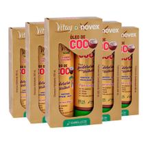 Kit com 5 Shampoo 300ml + Condicionador 300ml Novex Vitay Óleo de Coco