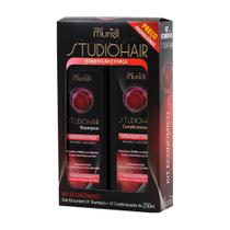 Kit com 5 Shampoo + Condicionador Muriel Studio Hair Hidratação e Força 500ml