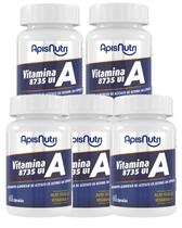 KIT COM 5 Suplemento de Vitamina A 60 Cápsulas - ApisNutri