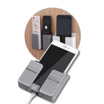 KIT com 5 Suporte Multiuso De Parede Celular Plástico- BRANCO